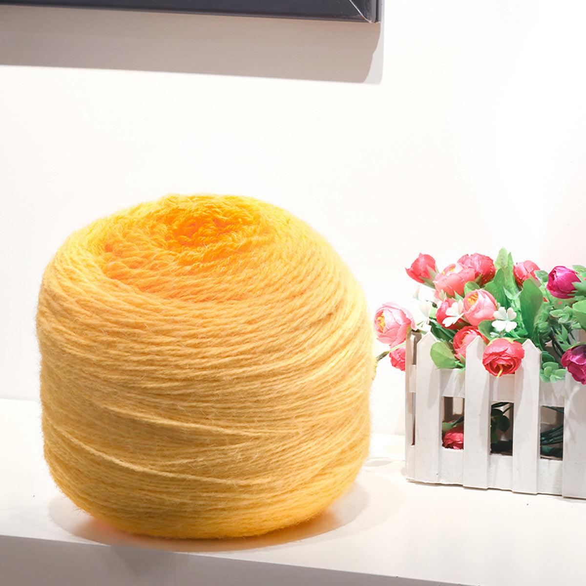 【特大600g】Longfur Big（ロングファーヤーンBIG）｜糸継ぎなしで美しく編める｜極太グラデーション毛糸｜初心者にも編みやすい｜全34色