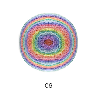 【特大600g】Longfur Big（ロングファーヤーンBIG）｜糸継ぎなしで美しく編める｜極太グラデーション毛糸｜初心者にも編みやすい｜全34色
