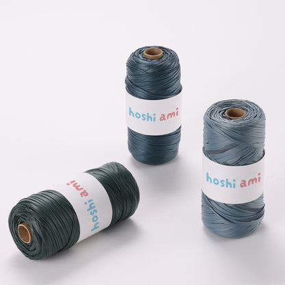 Miyabi Leather Yarn（ミヤビ レザーヤーン）｜レザー調｜上質で高級感のある光沢編み糸｜バッグ・小物に｜上品な大人スタイル｜全18色