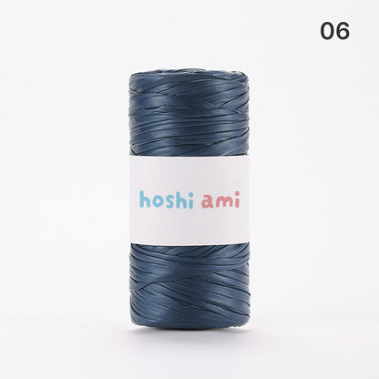 Miyabi Leather Yarn（ミヤビ レザーヤーン）｜レザー調｜上質で高級感のある光沢編み糸｜バッグ・小物に｜上品な大人スタイル｜全18色