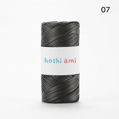 Miyabi Leather Yarn（ミヤビ レザーヤーン）｜レザー調｜上質で高級感のある光沢編み糸｜バッグ・小物に｜上品な大人スタイル｜全18色