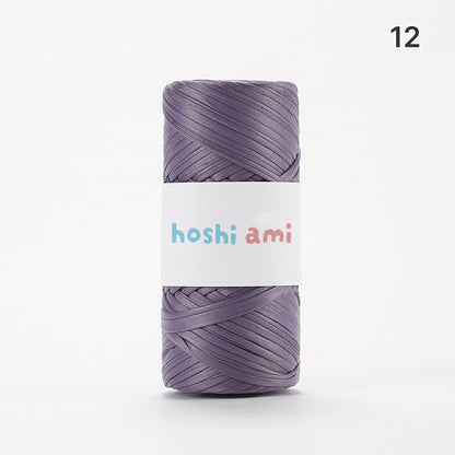 Miyabi Leather Yarn（ミヤビ レザーヤーン）｜レザー調｜上質で高級感のある光沢編み糸｜バッグ・小物に｜上品な大人スタイル｜全18色
